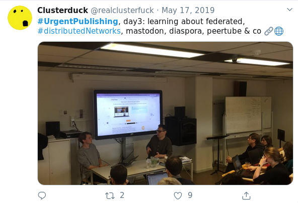 Tweet:Clusterduck