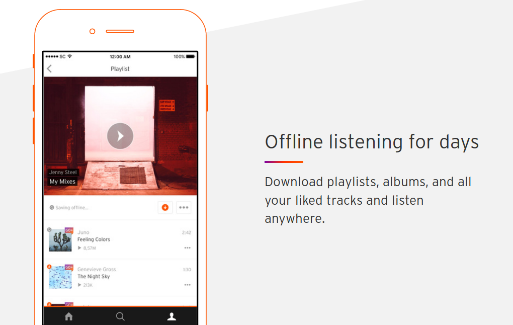 Offline listening for days!